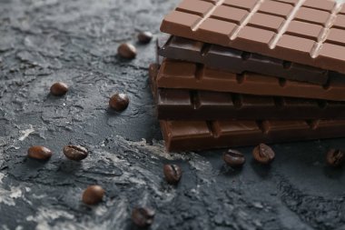 Karanlık ve sütlü çikolata Grey yığını dokulu arka plan