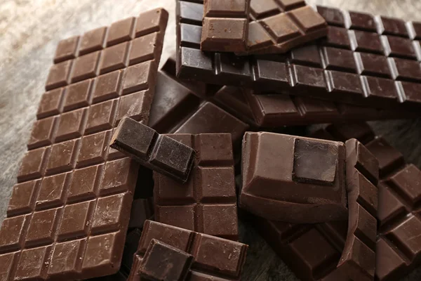 Chocolate Oscuro Con Leche Primer Plano — Foto de Stock