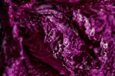 Taze mor lahana, closeup dokusuna