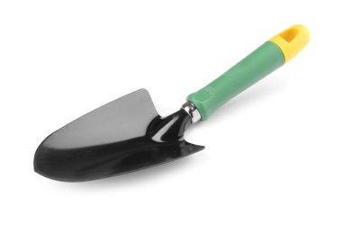 Bahçe Beyaz arka plan üzerinde için metal kürek