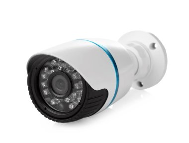 Güvenlik Cctv kamera, beyaz izole