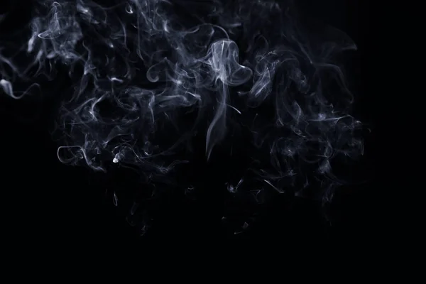 Fumo Branco Fundo Escuro — Fotografia de Stock