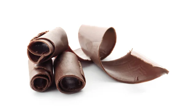 白を基調としたチョコレートカール — ストック写真
