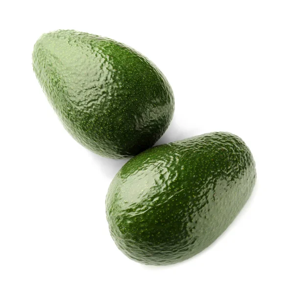 Frische Avocados Auf Weißem Hintergrund — Stockfoto