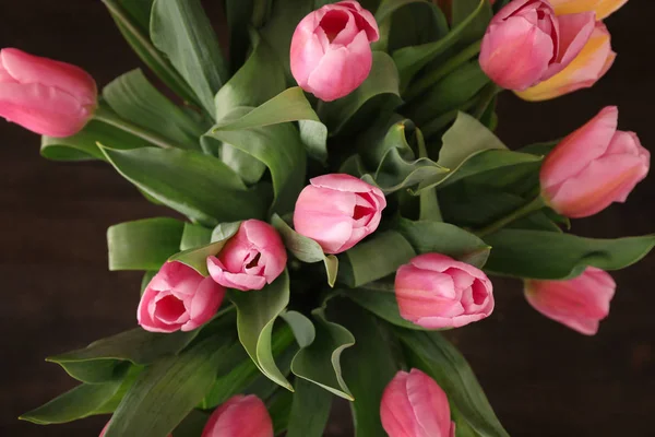 Hermoso Ramo Tulipanes Primer Plano — Foto de Stock