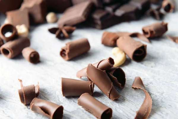 Masada Lezzetli Çikolata Bukleler — Stok fotoğraf