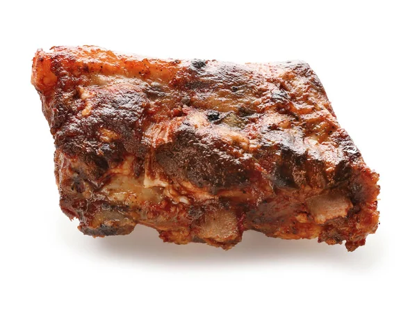 Delicious Grilled Ribs White Background — Stock Photo, Image