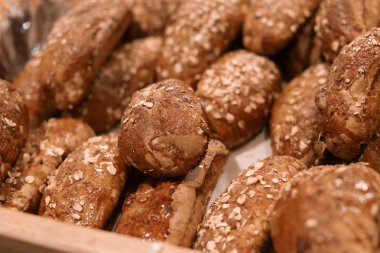 Lezzetli taze ekmek buns