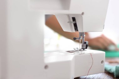 Dikiş makinesi terzi Atölyesi, closeup tablo