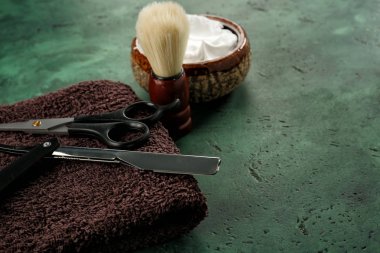 Tıraş dokulu renkli arka plan üzerinde için ayarla