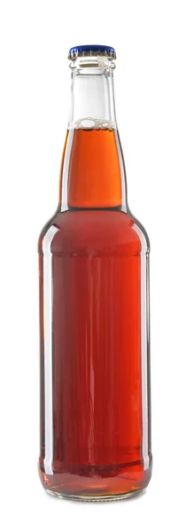 白い背景の上のビール瓶 — ストック写真