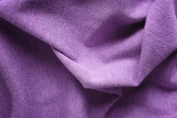 Текстура Сиреневой Ткани Складками — стоковое фото