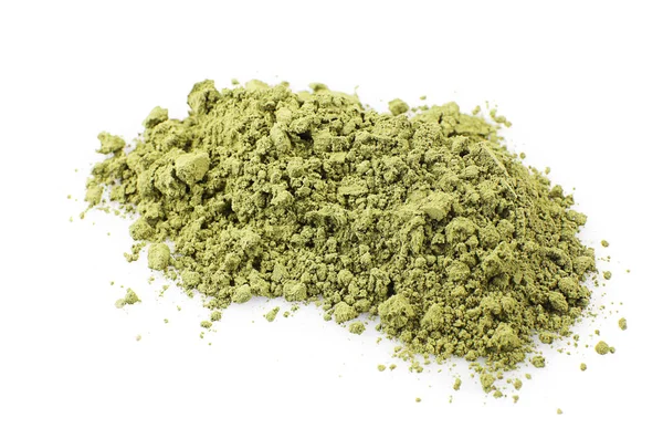 Matcha Polvo Sobre Fondo Blanco — Foto de Stock