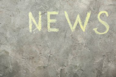 Word gri arka plan üzerine yazılmış Haberler