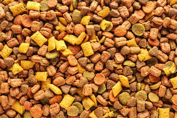 Dry Pet Food Top View — Stock Photo, Image