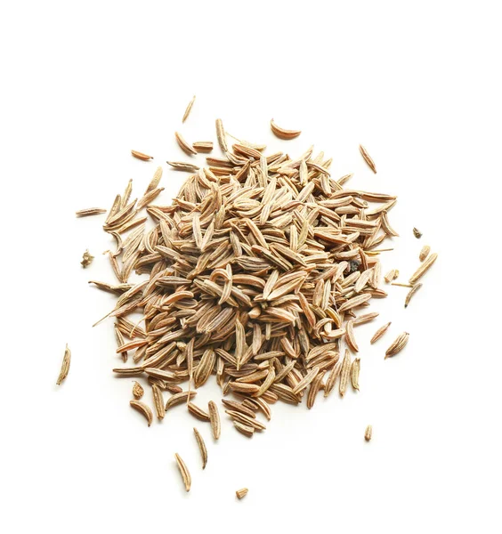 Cumin Seeds White Background — Stock Photo, Image