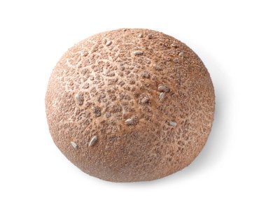 beyaz zemin üzerine taze lezzetli ekmek