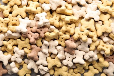 Arka plan olarak evde beslenen hayvan yiyecek yığını