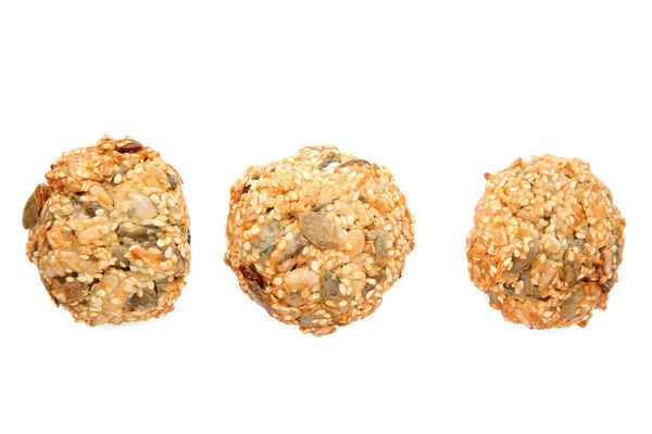 Delicious Oatmeal Cookies White Background — Stock Photo, Image