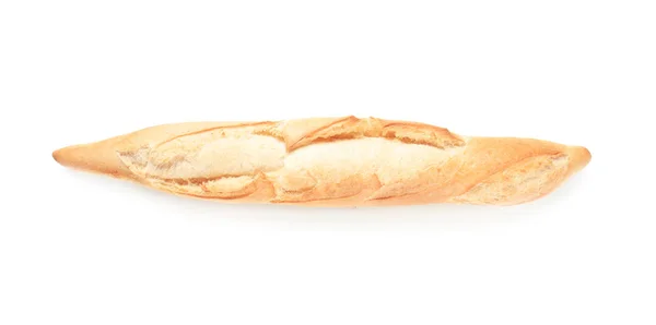 Färska Välsmakande Bröd Vit Bakgrund — Stockfoto
