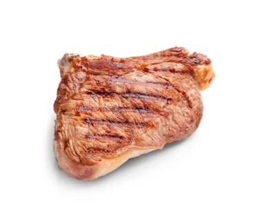 Beyaz arka planda ızgara et