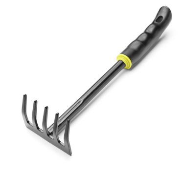 Bahçe Beyaz arka plan üzerinde için metal komisyon