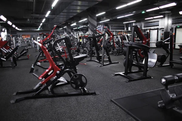 Modern Equipment New Gym Indoors — Stock Photo, Image