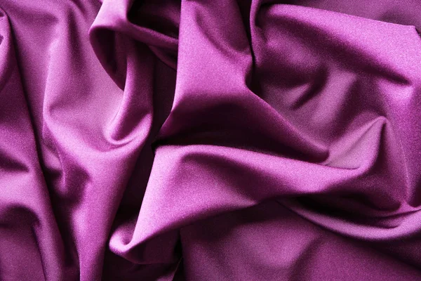 Purple Fabric Folds Closeup — Stock Photo, Image