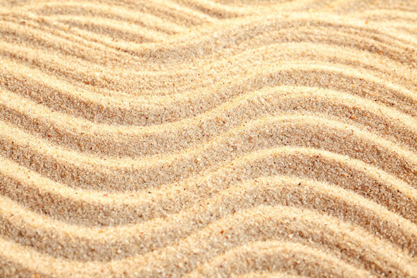 Sand with pattern, closeup