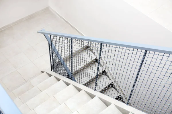 Stairs Metal Railing Indoors View Cctv Camera — Stock Photo, Image