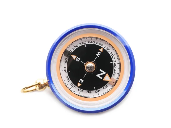 Moderner Kompass Auf Weißem Hintergrund — Stockfoto