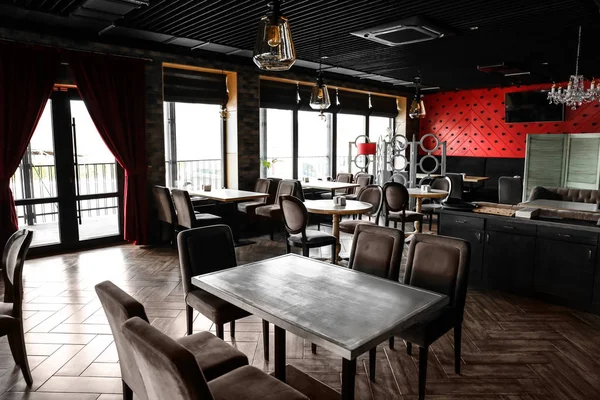 Interieur Van Mooie Moderne Restaurant — Stockfoto