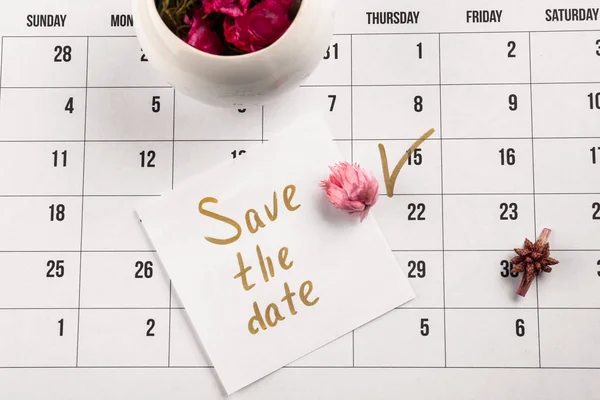 Calendar Sheet Paper Text Date — Stock Photo, Image