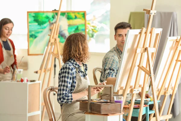 Group People Classes School Painters — Stock Photo, Image