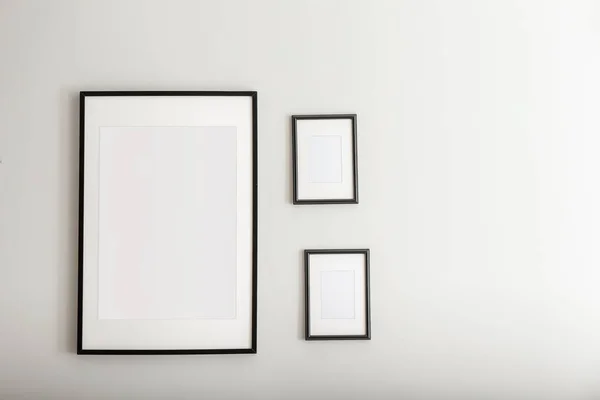 Picture Frames Light Wall — Stock Photo, Image