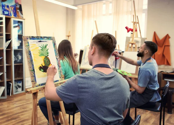 Art Students Painting Workshop — Stock Photo, Image