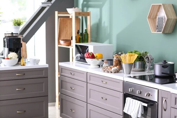 Interior Cocina Moderna — Foto de Stock