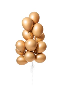 Beyaz arka plan üzerinde birçok balon