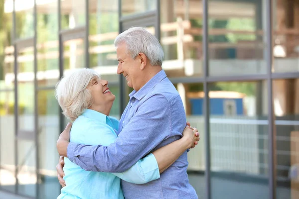 Happy Senior Couple Outdoors — Stock Photo, Image