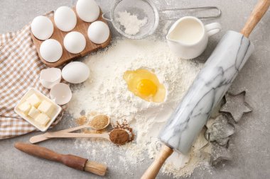 Fırın ışık tablo hazırlanması için malzemeler