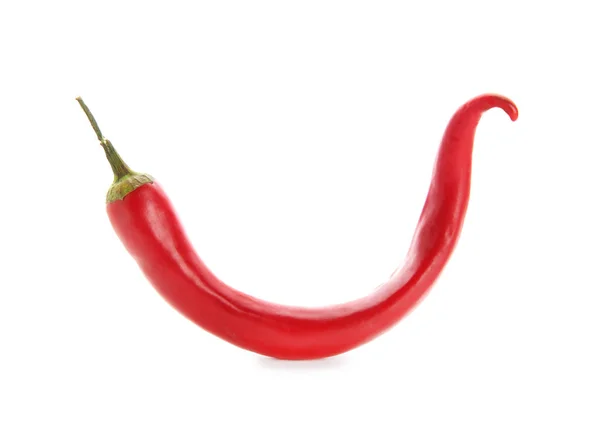 Piros Chili Bors Fehér Háttér — Stock Fotó