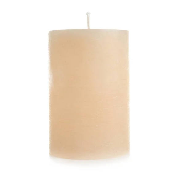 Beautiful Candle White Background — Stock Photo, Image