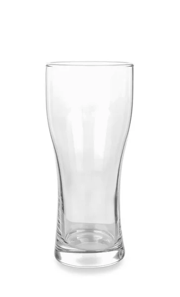 Empty Glass Beer White Background — Stock Photo, Image