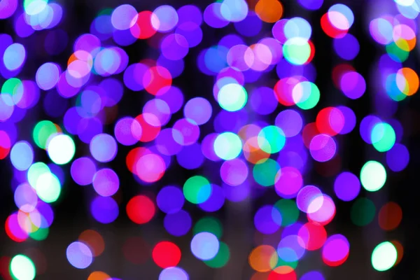 Vánoční Svítící Světla Rozmazané Pohled — Stock fotografie