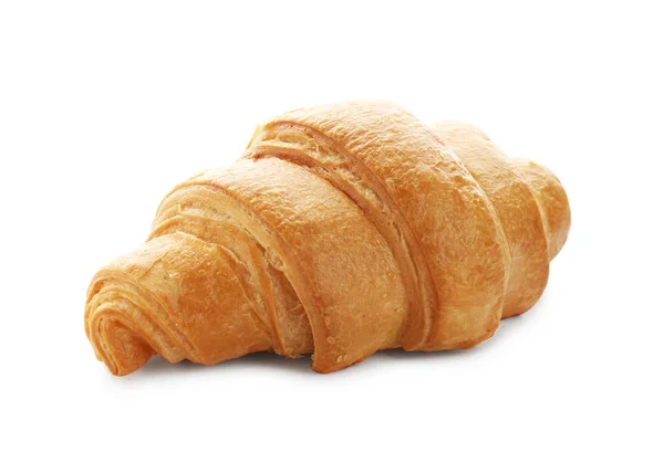 Croissant Savoureux Sur Fond Blanc — Photo