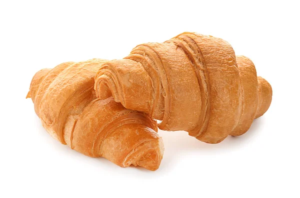 Tasty Croissants White Background — Stock Photo, Image