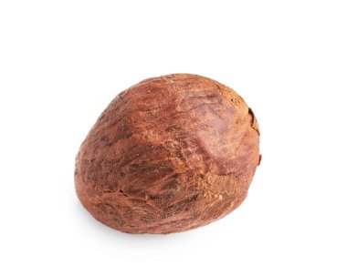 Beyaz arka plan üzerinde tek fındık