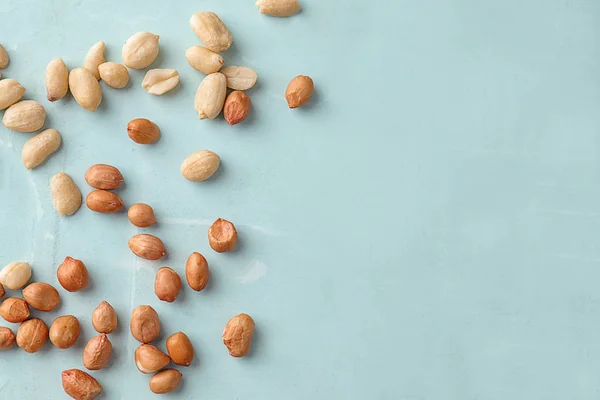 Tasty Peanuts Light Background — Stock Photo, Image
