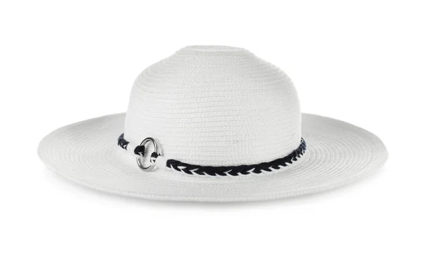 Chapeau Plage Sur Fond Blanc — Photo