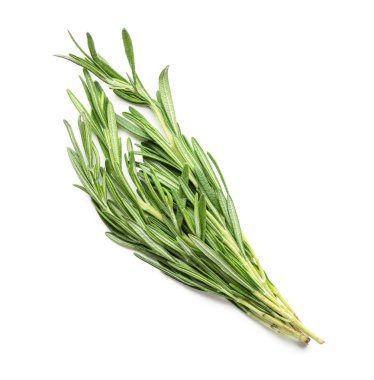 Beyaz arkaplanda taze biberiye